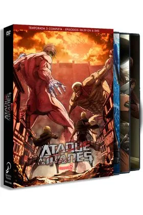 DVD ATAQUE A LOS TITANES TEMPORADA 3 COMPLETA