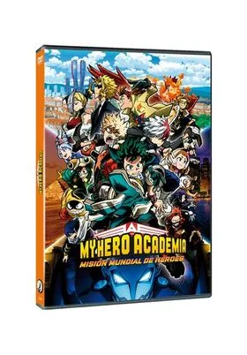 DVD MY Hero Academia Mision Mundial de Heroes (pelicula)