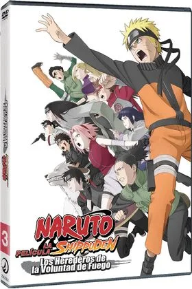 DVD NARUTO SHIPPUDEN PELICULA 3 LOS HEREDEROS DE LA VOLUNTAD DE FUEGO