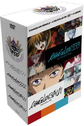 DVD Evangelion Rebuild. 1.11 · 2.22 ·3.33 · 3.0+1.11 Colección Completa