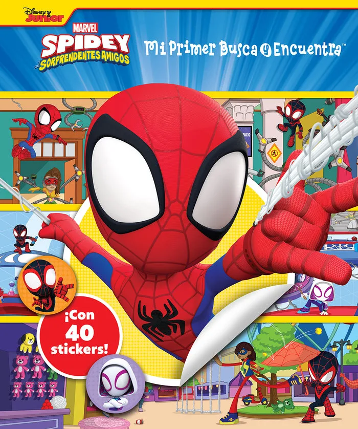 Busca y Encuentra con Pegatinas Marvel Spidey