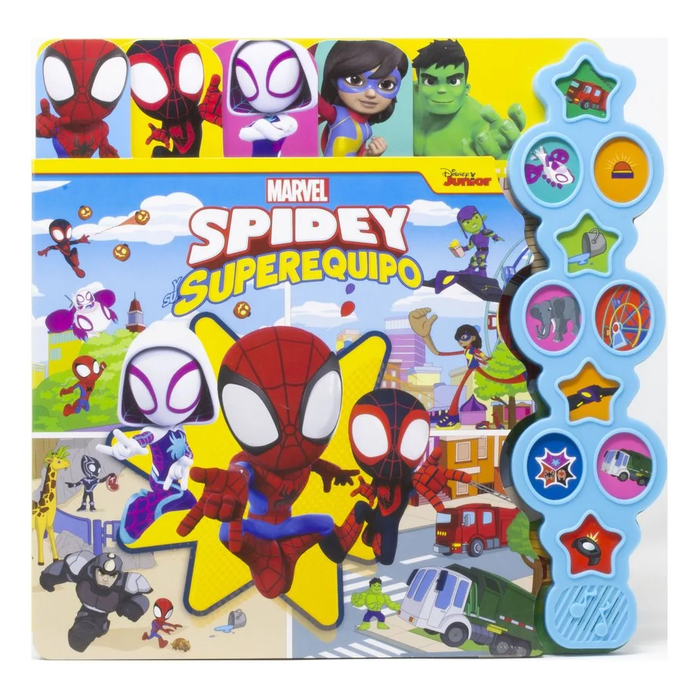 Spidey y Su Superequipo Libro con 10 Sonidos