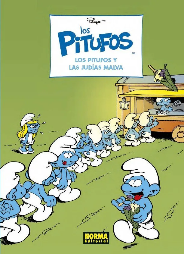 Pitufos 36 los Pitufos y las Judias Malva