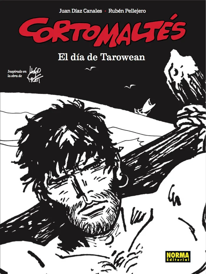 Corto Maltes el Dia de Tarowean Blanco y Negro