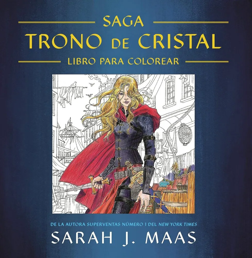 Trono de Cristal Libro para Colorear