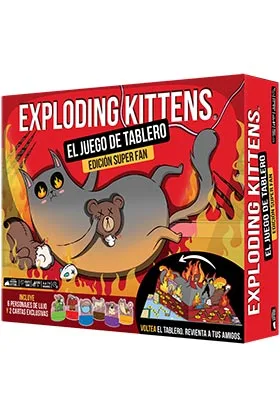 EXPLODING KITTENS: EL JUEGO DE TABLERO SUPER FAN EDITION JDM
