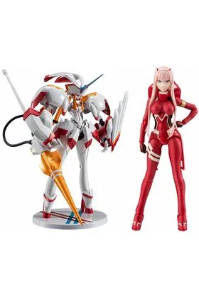 STRELIZIA & ZERO TWO 5TH ANNIVERSARY SET FIGURA 16 CM DARLING IN THE FRANXX S.H FIGUARTS X