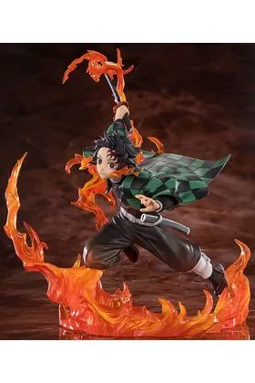 TANJIRO KAMADO KYOJURO RENGOKUS SWORD GUARD VERSION FIGURA 19,5 CM DEMON SLAYER KIMETSU NO YAIBA FIG