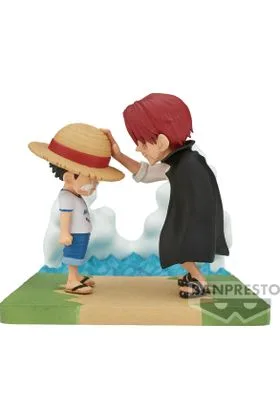 MONKEY D LUGGY AND SHANKS FIG 7 CM ONE PIECE WCF LOG STORIES