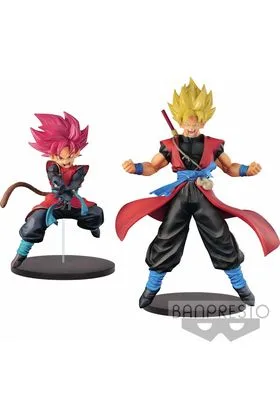 SAIYAN (CHICO) AVATAR & SON GOKU XENO SET 2 FIG 18 CM SUPER DRAGON BALL HEROES DXF