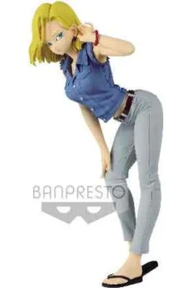 ANDROID 18 II VER. A CAMISA AZUL FIGURA 23 CM DRAGON BALL Z GLITTER & GLAMOURS