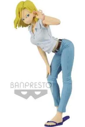 ANDROID 18 II VER. B CAMISA BLANCA FIGURA 23 CM DRAGON BALL Z GLITTER & GLAMOURS