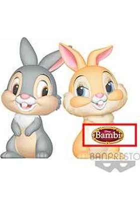 THUMPER Y MISS BUNNY  FIGURAS 8 CM Q POSKET PERFUMAGIC DISNEY CHARACTERS FLUFFY PUFFY