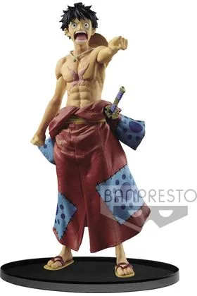 MONKEY D LUFFY FROM WANO COUNTRY FIG 19 CM ONE PIECE BANPRESTO WORLD FIGURE COLOSSEUM2