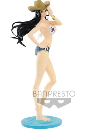 NICO ROBIN COLOR BLANCO-AZUL WALK STYLE A FIGURA 25 CM ONE PIECE GLITTER & GLAMOURS