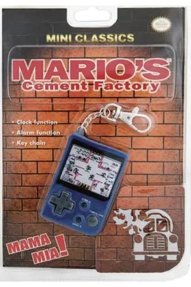 MARIOS CEMENT FACTORY NINTENDO MINI CLASSICS CONSOLA LLAVERO GAMEBOY