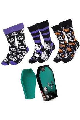 PACK 3 PARES CALCETINES DISNEY NIGHTMARE BEFORE CHRISTMAS