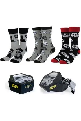 Pack 3 Pares Calcetines Star Wars Stormtrooper