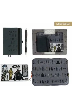 SET REGALO CON FUNDA PARA PORTÁTIL STAR WARS