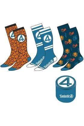 PACK 3 PARES CALCETINES MARVEL FASTANTIC FOUR