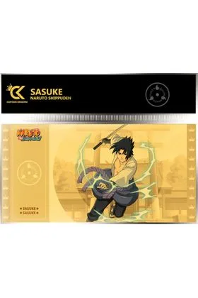 GOLDEN TICKET SASUKE 10 SOBRES NARUTO SHIPPUDEN #2 COLLECTION 1