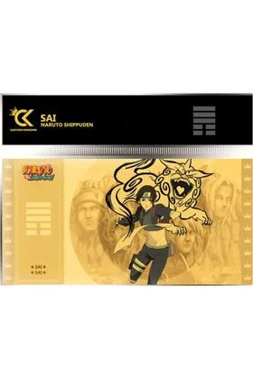 GOLDEN TICKET SAI 10 SOBRES NARUTO SHIPPUDEN #9 COLLECTION 1