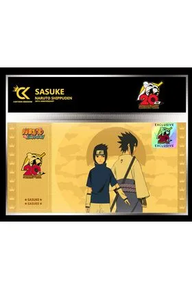 GOLDEN TICKET SASUKE 10 SOBRES NARUTO SHIPPUDEN #2 20TH EXCLUSIVE EDITION