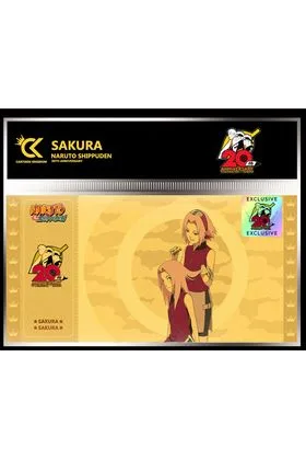 GOLDEN TICKET SAKURA 10 SOBRES NARUTO SHIPPUDEN #3 20TH EXCLUSIVE EDITION