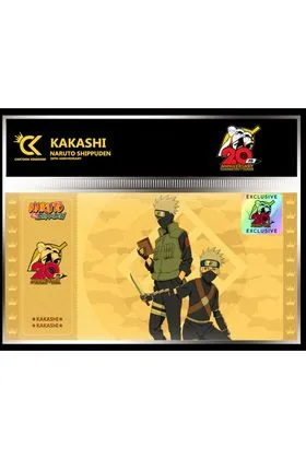 GOLDEN TICKET KAKASHI 10 SOBRES NARUTO SHIPPUDEN #4 20TH EXCLUSIVE EDITION