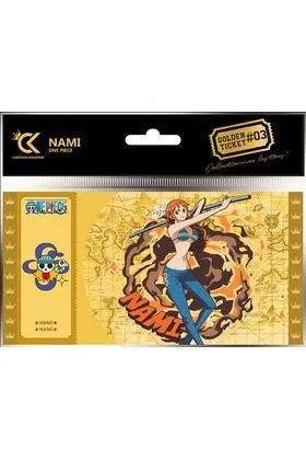 GOLDEN TICKET NAMI 10 SOBRES ONE PIECE #03