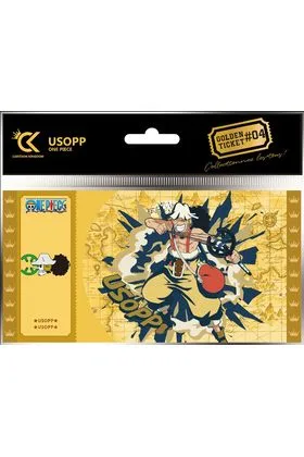 GOLDEN TICKET USOPP 10 SOBRES ONE PIECE #04