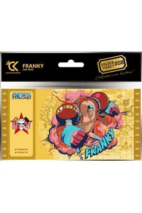 GOLDEN TICKET FRANKY 10 SOBRES ONE PIECE #08