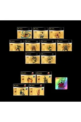 Surtido 13 Unidades Golden Tickets Naruto Shippuden