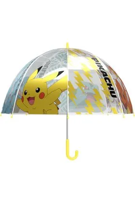POKEMON TRANSPARENT BUBBLE MANUAL UMBRELLA 48 CM