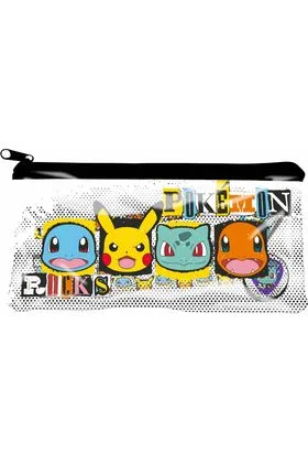 ESTUCHE CON MATERIAL ESCOLAR POKEMON