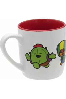 TAZA LACADA 350 ML EN CAJA BRAWL STARS RE-RUN