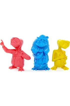 E.T. COLOR ED. 1982 SET 3 FIGURAS MINI-FIGURES COLLECTORS SET