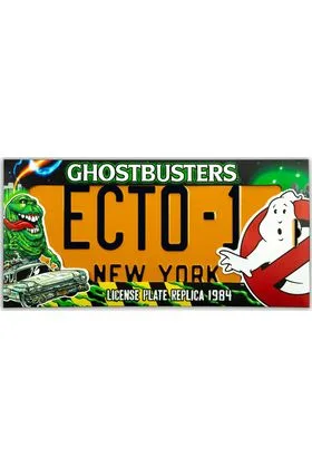 GHOSTBUSTERS ECTO-1 MATRICULA