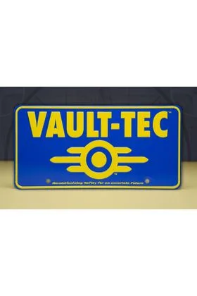 VAULT-TEC REPLICA MATRICULA 30X15 CM FALLOUT