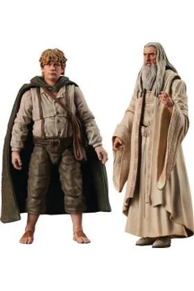 SAM & SARUMAN SURTIDO 6 DELUXE ACTION FIG.14 & 19 CM THE LORD OF THE RINGS SERIES 6