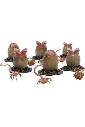 HUEVOS Y FACEHUGGER SET 6 FIGURAS 1/18 SCALE PREVIEWS EXCLUSIVE ALIEN RE-RUN