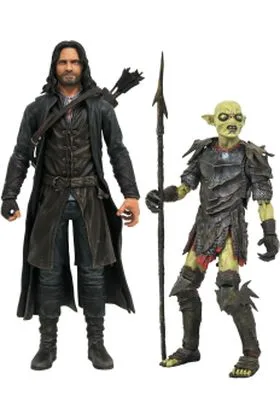 ARAGORN & MORIA ORC SURTIDO 6 DELUXE ACTION FIGURA 18 THE LORD OF THE RINGS SERIES 3