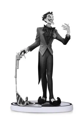 JOKER EN BLANCO Y NEGRO ESTATUA 14 CM NUEVA EDICION UNIVERSO DC