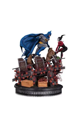 BATMAN VS HARLEY QUINN BATALLA ESTATUA 35,5 CM DC COMICS