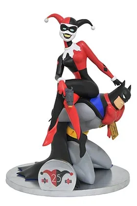 HARLEY QUINN 25TH ANNIVERSARY DIORAMA 25,40 CM BATMAN ANIMATED SERIES DC GALLERY DELUXE