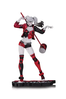 HARLEY QUINN RED, WHITE & BLACK BY PHILIP TAN ESTATUA 19 CM UNIVERSO DC