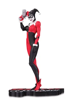 HARLEY QUINN RED, WHITE & BLACK BY MICHAEL TURNER ESTATUA 18 CM UNIVERSO DC