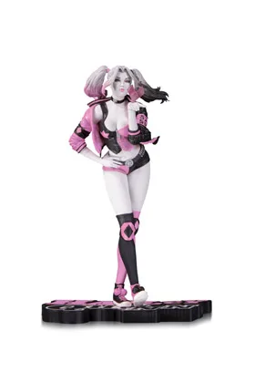 HARLEY QUINN PINK, WHITE & BLACK SAN VALENTIN BY STANLEY ""ARTGERM"" LAU ESTATUA 19 CM DC