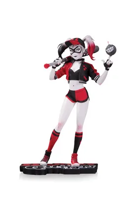 HARLEY QUINN RED, WHITE & BLACK BY MINGJUE HELEN CHEN ESTATUA 18 CM DC COMICS