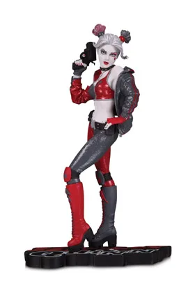 HARLEY QUINN RED, WHITE & BLACK BY JOSHUA MIDDLETON ESTATUA 19 CM UNIVERSO DC